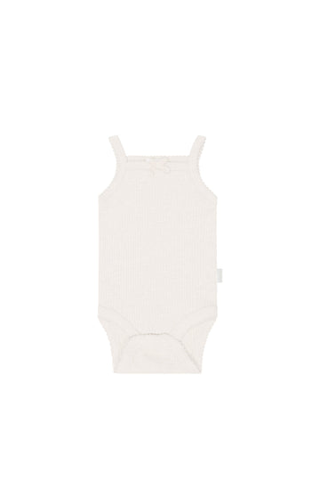 Organic Cotton Modal Singlet Bodysuit - Icing Marle Childrens Bodysuit from Jamie Kay Australia