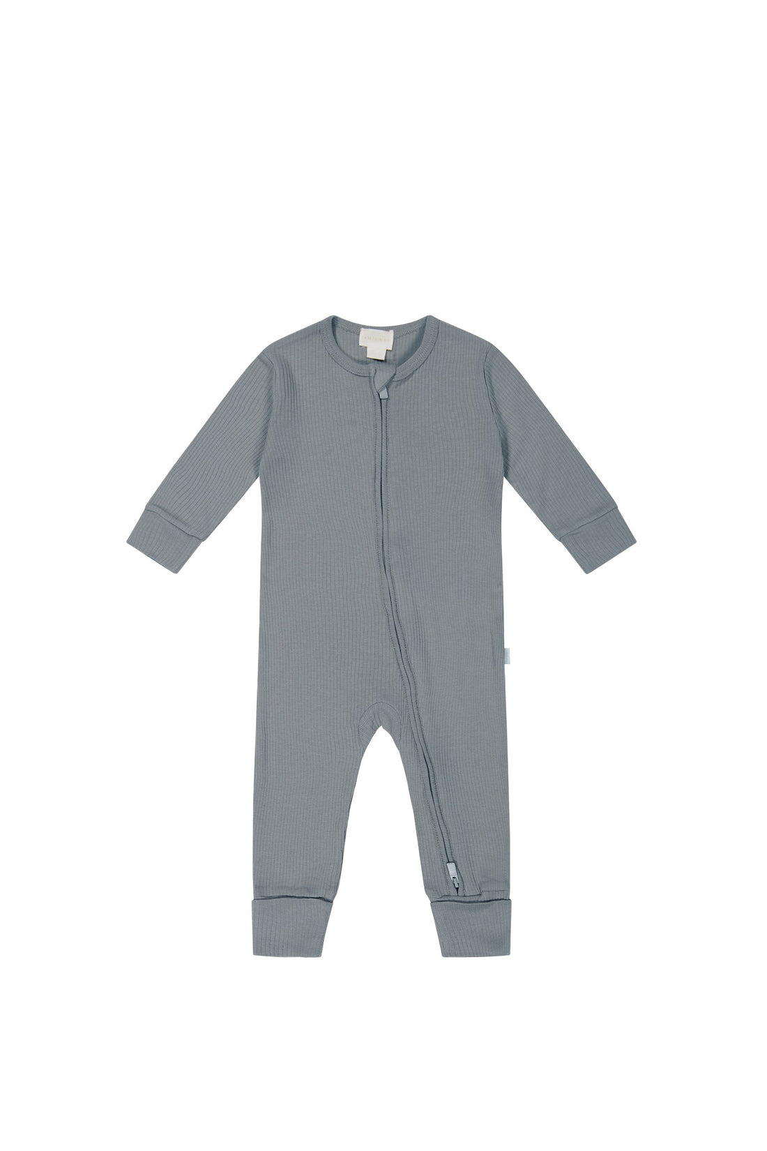 Organic Cotton Modal Frankie Zip Onepiece - Pebble Childrens Onepiece from Jamie Kay Australia