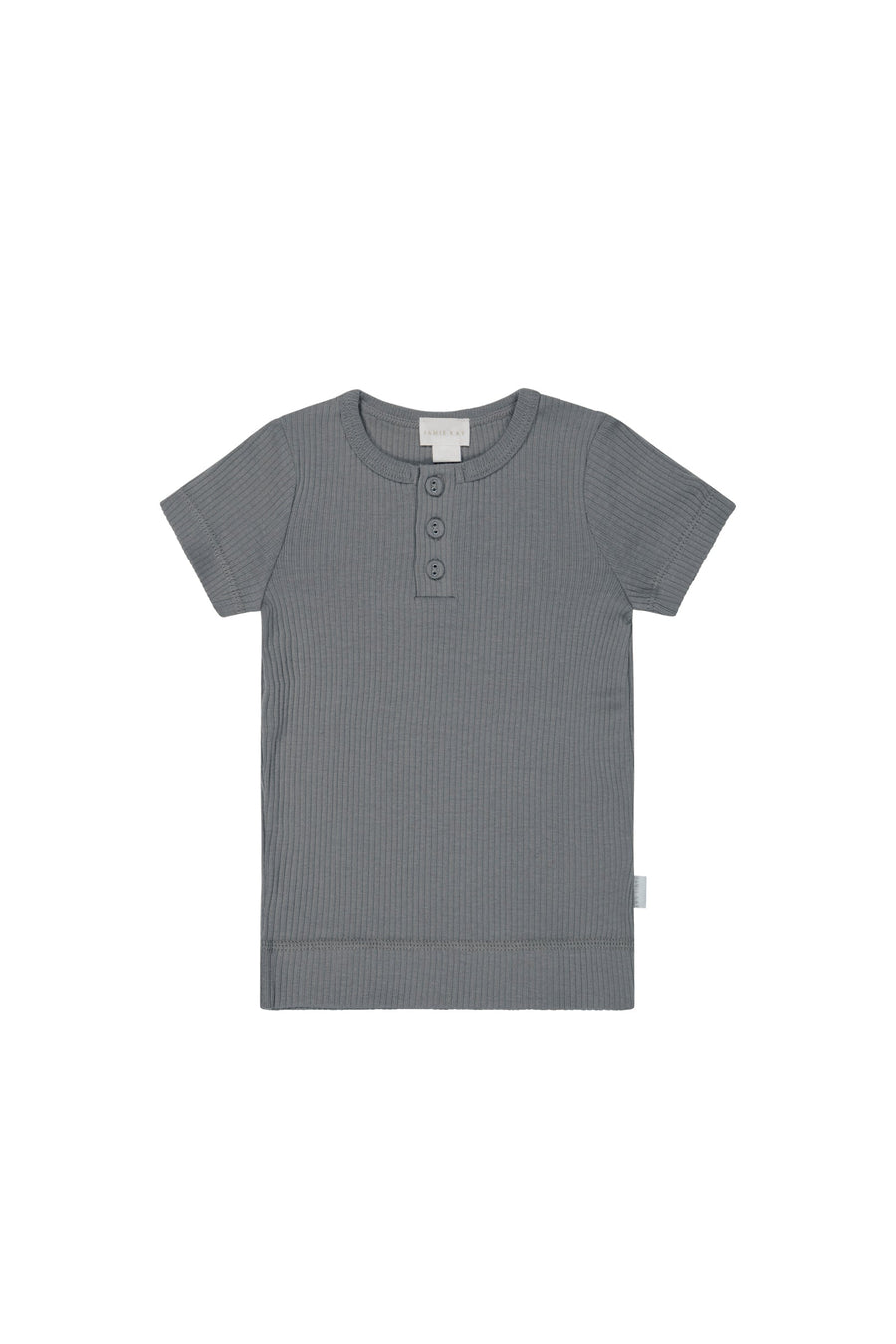 Organic Cotton Modal Henley Tee - Lava Childrens Top from Jamie Kay Australia