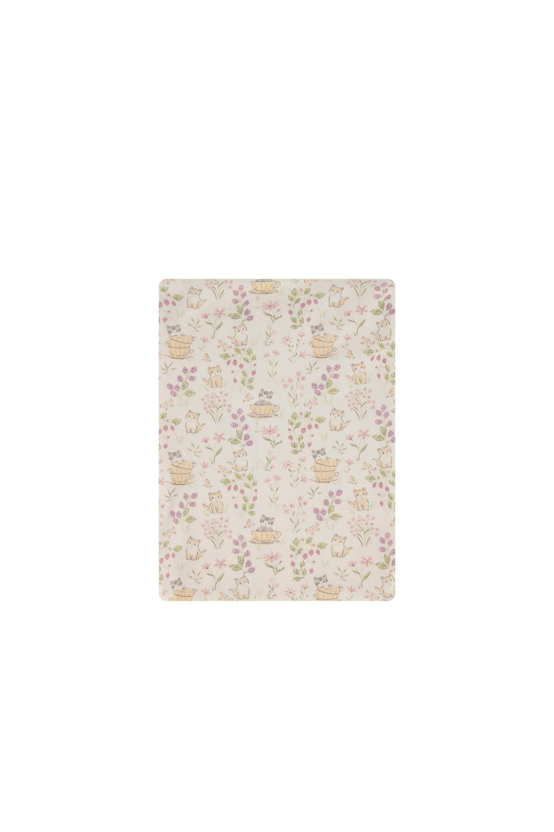 Organic Cotton Cot Sheet - Moons Garden Childrens Bedding from Jamie Kay Australia