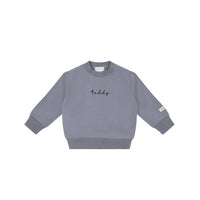 Organic Cotton Jalen Oversized Jumper - Dawn Childrens Sweatshirting from Jamie Kay Australia