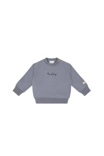 Organic Cotton Jalen Oversized Jumper - Dawn Childrens Sweatshirting from Jamie Kay Australia