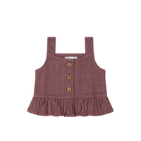 Organic Cotton Muslin Indie Top- Twilight Childrens Top from Jamie Kay Australia