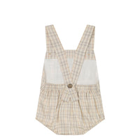 Organic Cotton Samy Playsuit - Billy Check Childrens Playsuit from Jamie Kay Australia