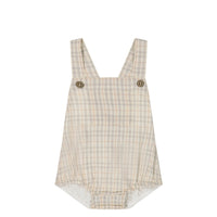 Organic Cotton Samy Playsuit - Billy Check Childrens Playsuit from Jamie Kay Australia