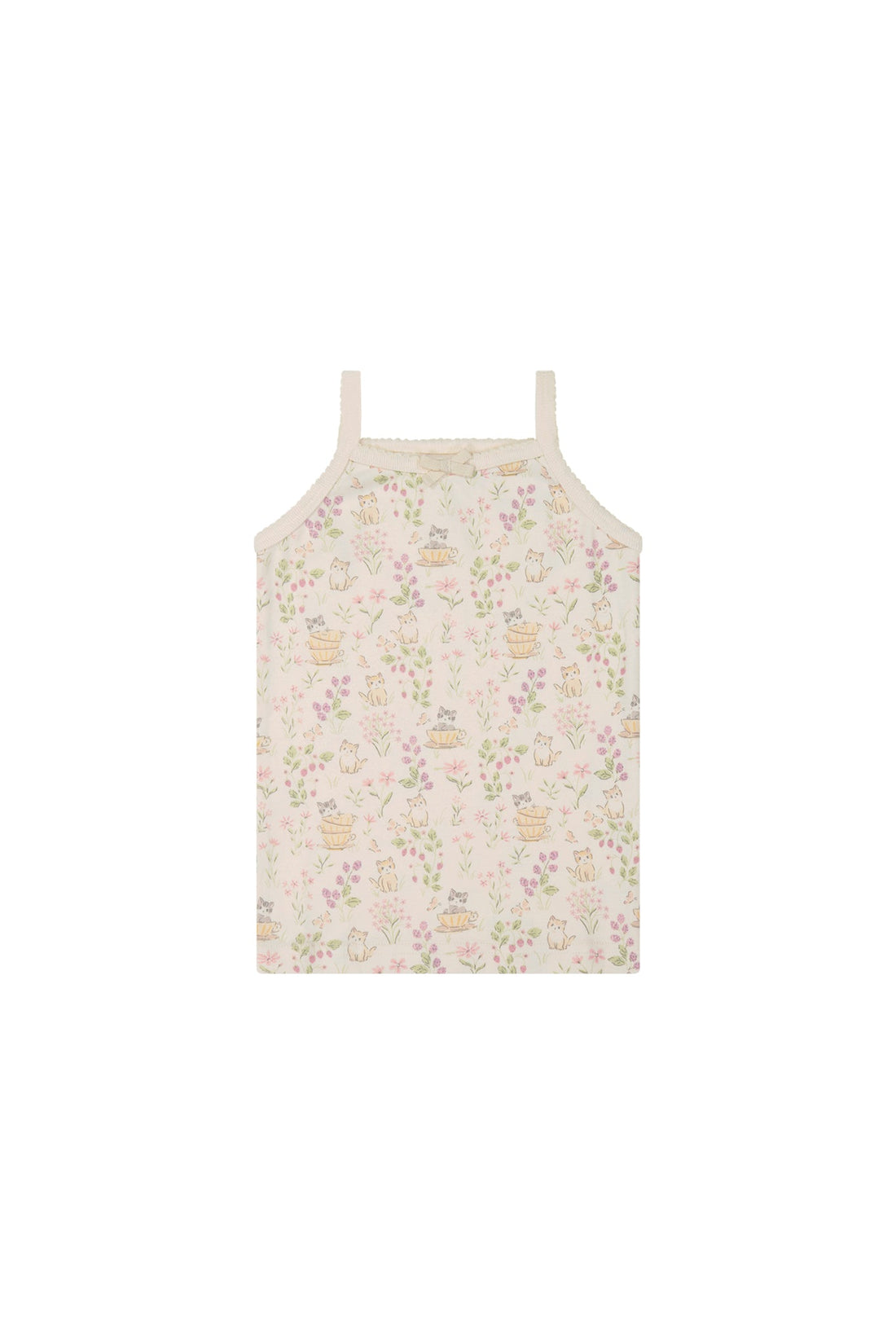 Organic Cotton Singlet - Moons Garden Childrens Singlet from Jamie Kay Australia