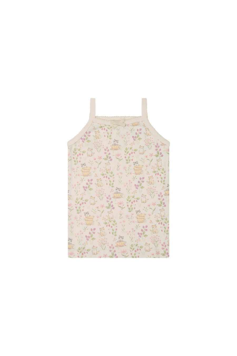 Organic Cotton Singlet - Moons Garden Childrens Singlet from Jamie Kay Australia