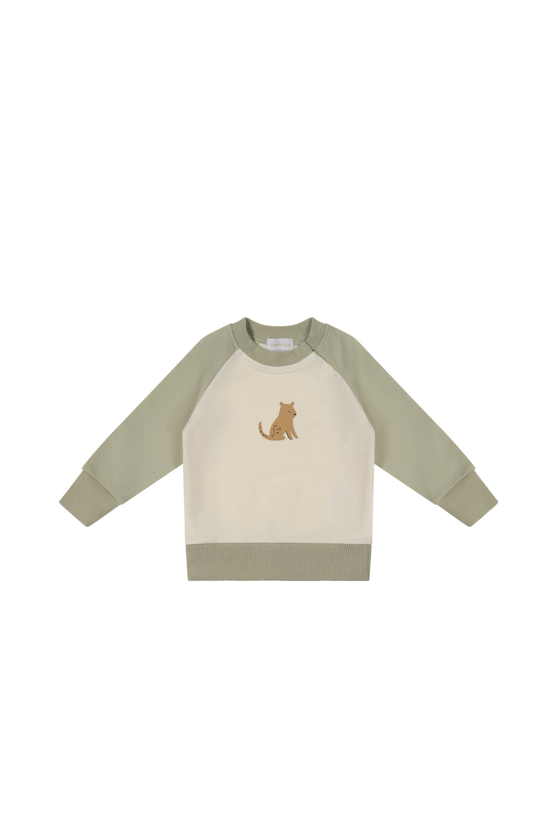 Organic Cotton Tao Sweatshirt - Honeydew Childrens Sweatshirt from Jamie Kay Australia