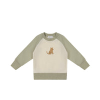 Organic Cotton Tao Sweatshirt - Honeydew Childrens Sweatshirt from Jamie Kay Australia