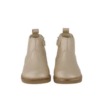 Leather Boot with Elastic Side - Matt Gold Childrens Footwear from Jamie Kay Australia