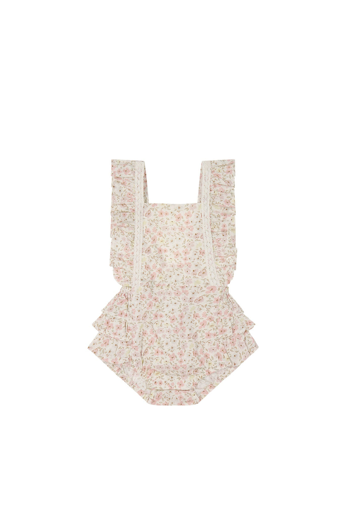 Organic Cotton Heidi Playsuit - Fifi Floral Childrens Playsuit from Jamie Kay Australia