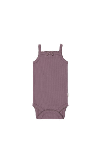 Organic Cotton Modal Singlet Bodysuit - Twilight Childrens Bodysuit from Jamie Kay Australia