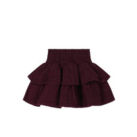 Organic Cotton Muslin Samantha Skirt - Fig Childrens Skirt from Jamie Kay Australia