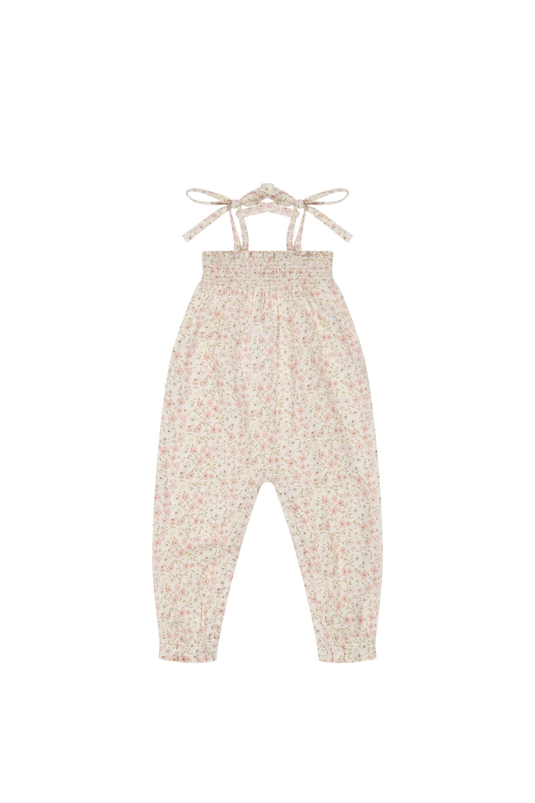 Organic Cotton Summer Playsuit - Fifi Floral Childrens Playsuit from Jamie Kay Australia