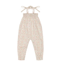 Organic Cotton Summer Playsuit - Fifi Floral Childrens Playsuit from Jamie Kay Australia