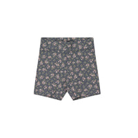 Organic Cotton Everyday Bike Short - Rosalie Floral Lava Childrens Short from Jamie Kay Australia