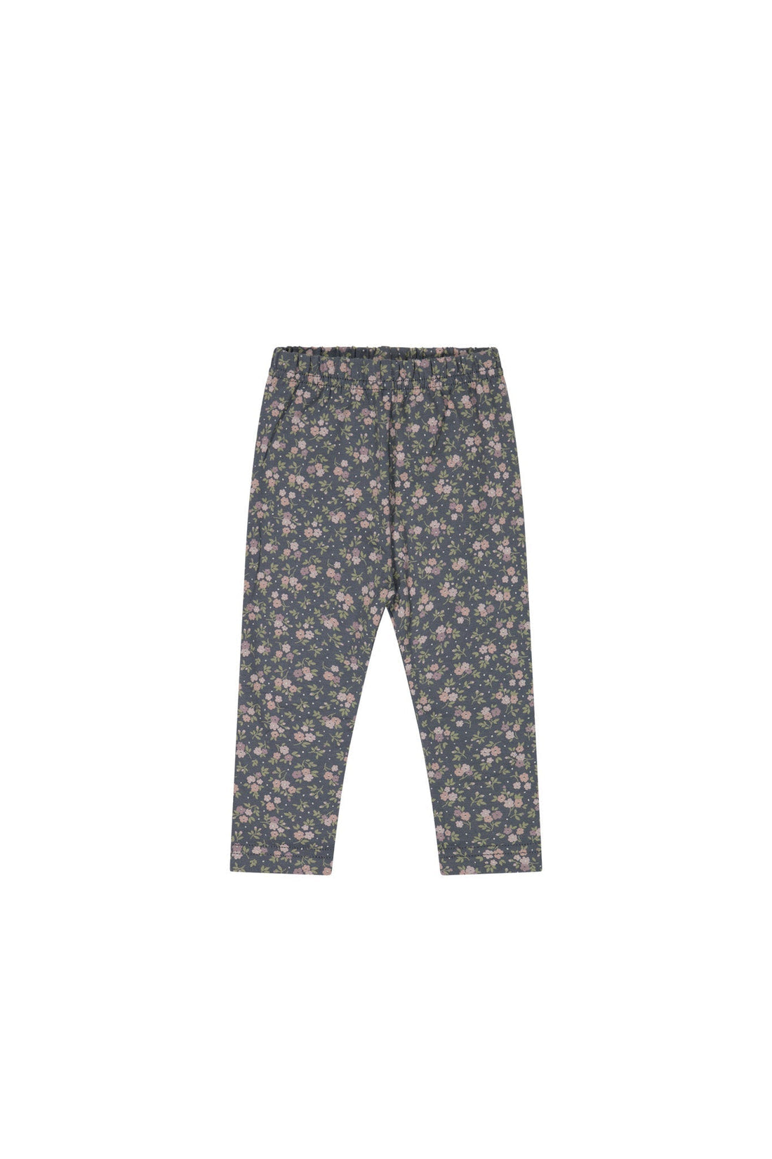 Organic Cotton Everyday Legging - Rosalie Floral Lava Childrens Legging from Jamie Kay Australia