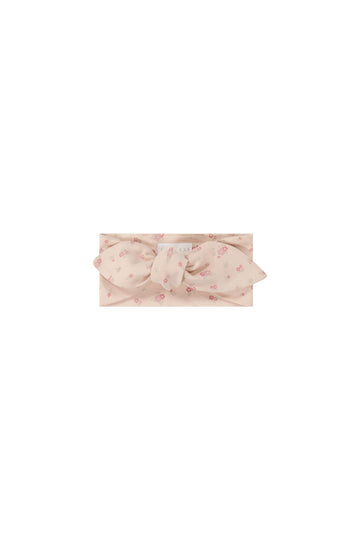 Organic Cotton Headband - Cindy Whisper Pink Childrens Headband from Jamie Kay Australia