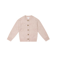 Gracie Cardigan - Pink Clay Childrens Cardigan from Jamie Kay Australia