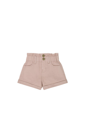 Grace Short - Powder Pink Childrens Short from Jamie Kay Australia