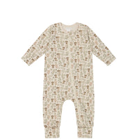 Organic Cotton Reese Zip Onepiece - Charlie's Backyard Childrens Onepiece from Jamie Kay Australia