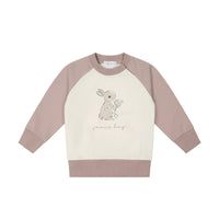 Organic Cotton Tao Sweatshirt - Lavender Musk Childrens Sweatshirt from Jamie Kay Australia