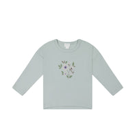 Pima Cotton Marley Long Sleeve Top - Ocean Spray Childrens Top from Jamie Kay Australia