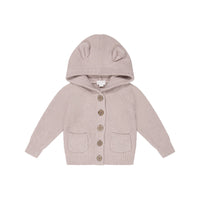 Sebastian Knitted Cardigan/Jacket - Ballet Pink Marle Childrens Cardigan from Jamie Kay Australia