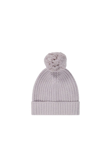 Aurelie Beanie - Pale Lilac Marle Childrens Hat from Jamie Kay Australia