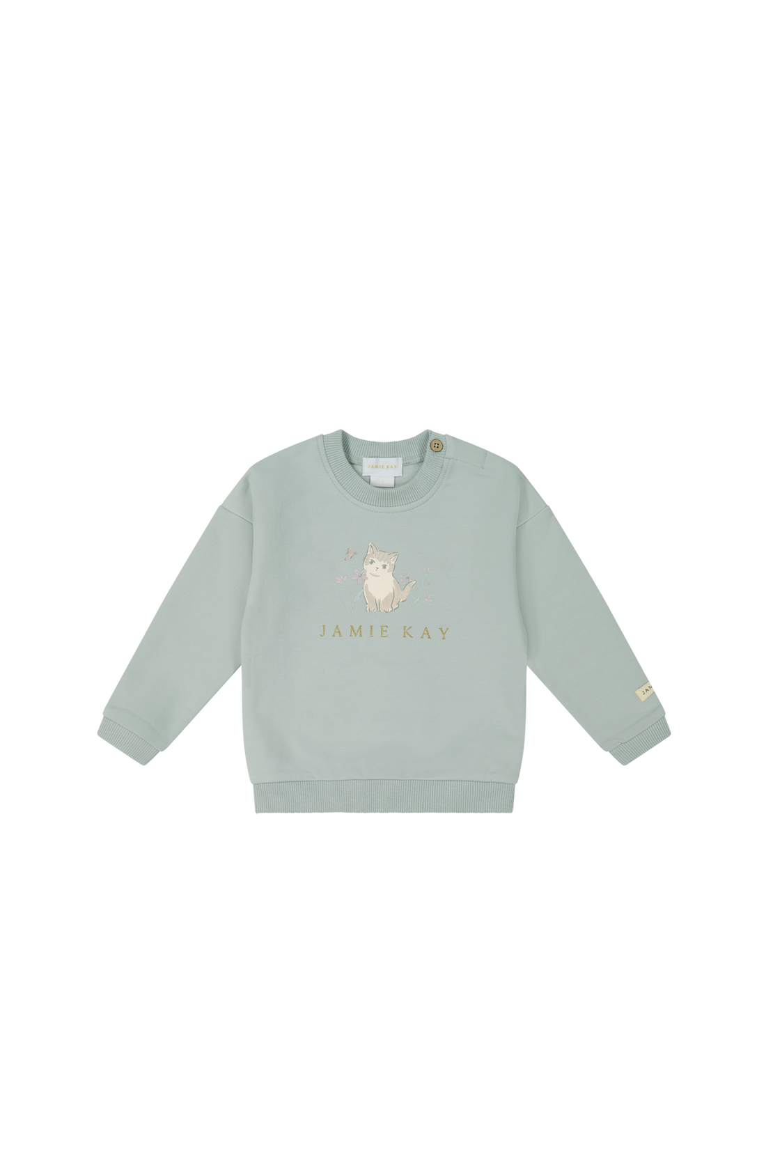 Organic Cotton Bobbie Sweatshirt - Ocean Spray Childrens Sweatshirt from Jamie Kay Australia