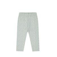 Organic Cotton Everyday Legging - Lulu Blue Childrens Legging from Jamie Kay Australia