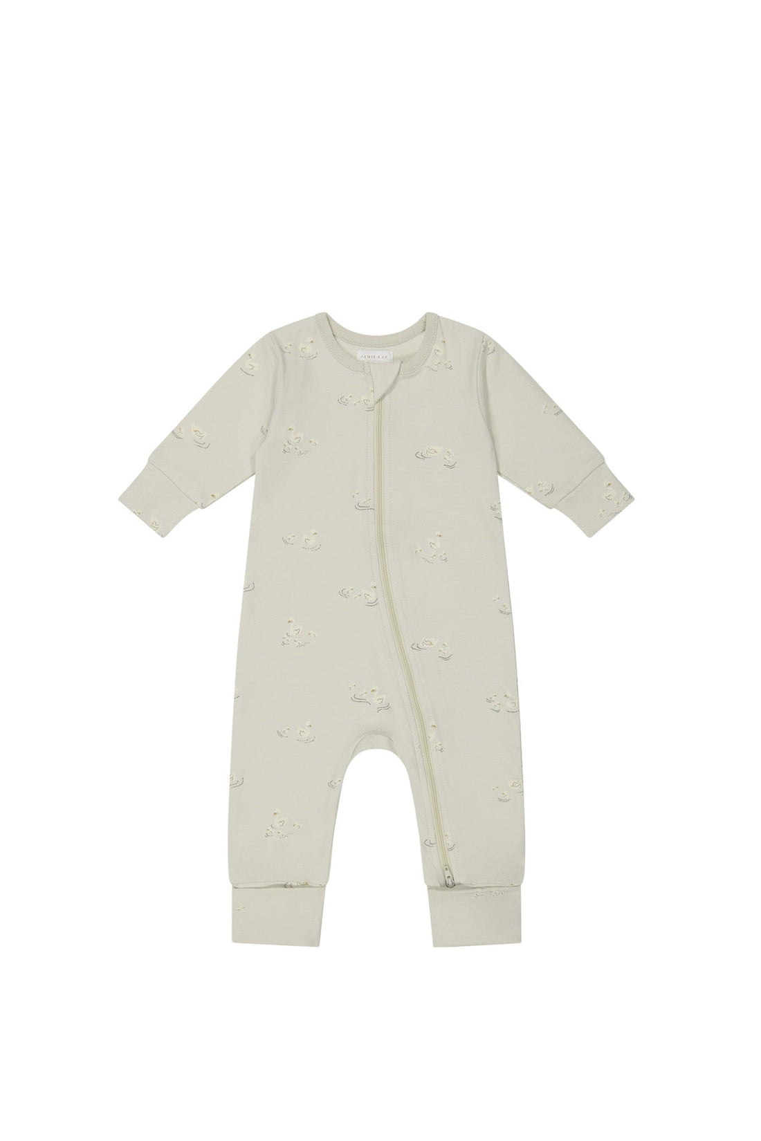 Organic Cotton Gracelyn Onepiece - Ducks In A Row Seed Silver Lining Childrens Onepiece from Jamie Kay Australia