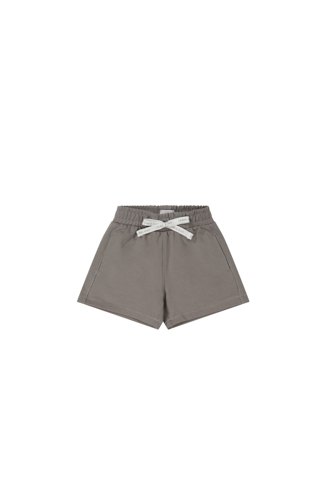 Organic Cotton Jalen Short - Cobblestone Childrens Short from Jamie Kay Australia