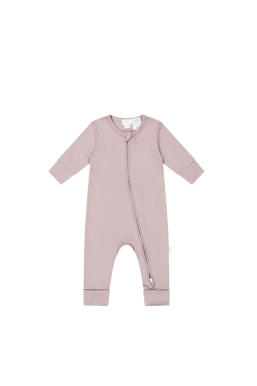 Pima Cotton Frankie Zip Onepiece - Powder Pink Childrens Onepiece from Jamie Kay Australia