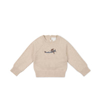 Ethan Jumper - Oatmeal Marle Avion Childrens Jumper from Jamie Kay Australia