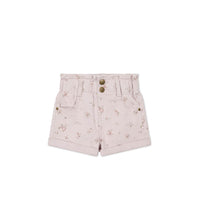 Grace Short - Petite Fleur Violet Childrens Short from Jamie Kay Australia