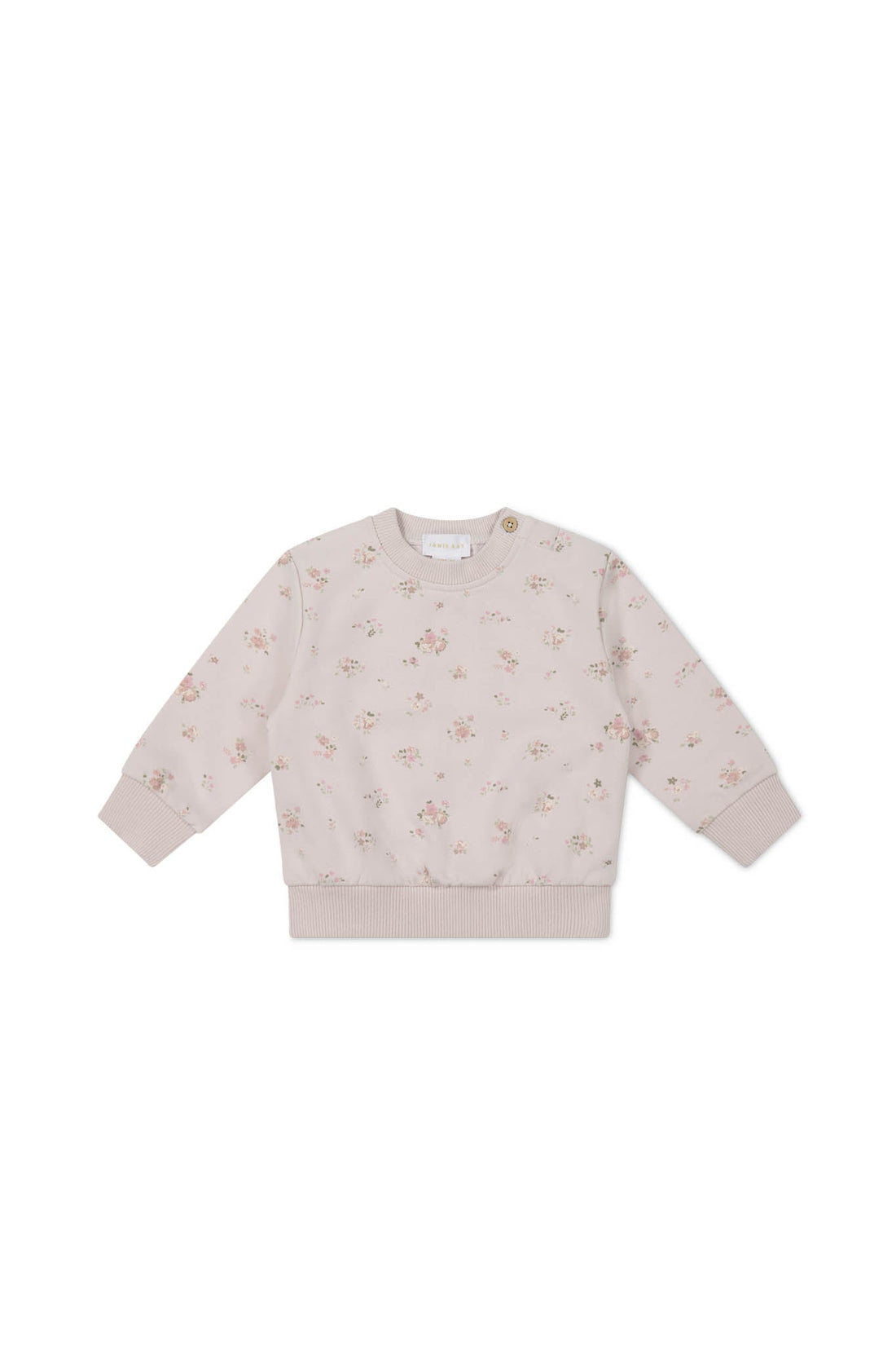 Organic Cotton Aubrey Sweatshirt - Petite Fleur Violet Childrens Sweatshirt from Jamie Kay Australia