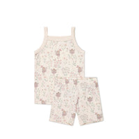 Organic Cotton Daisy May Pyjama Singlet Set - Fairy Willow Childrens Pyjamas from Jamie Kay Australia