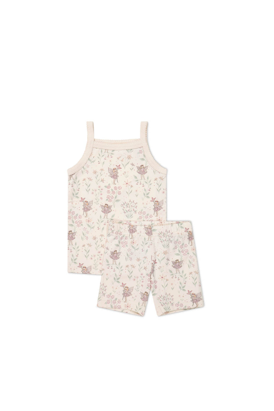 Organic Cotton Daisy May Pyjama Singlet Set - Fairy Willow Childrens Pyjamas from Jamie Kay Australia