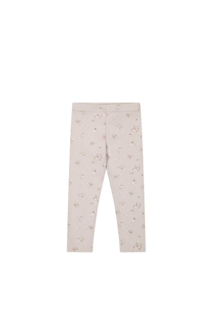 Organic Cotton Fine Rib Everyday Legging - Petite Fleur Violet Childrens Legging from Jamie Kay Australia