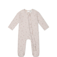 Organic Cotton Fine Rib Melanie Onepiece - Petite Fleur Violet Childrens Onepiece from Jamie Kay Australia