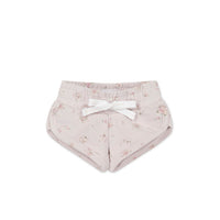 Organic Cotton Ivy Shortie - Petite Fleur Violet Childrens Short from Jamie Kay Australia