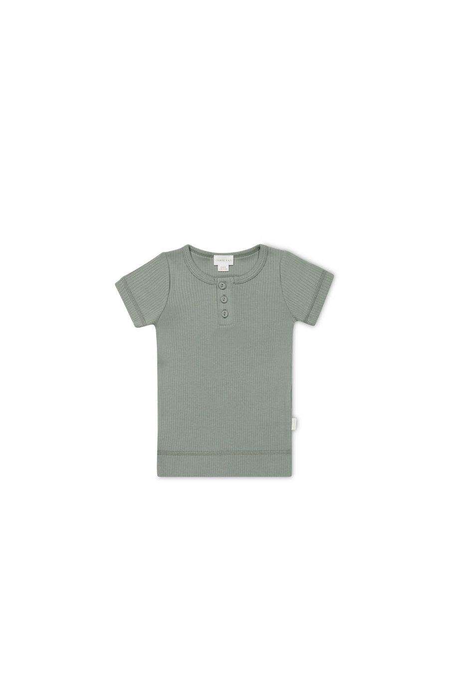 Organic Cotton Modal Henley Tee - Milford Sound Childrens Top from Jamie Kay Australia