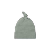 Organic Cotton Modal Knot Beanie - Milford Sound Childrens Hat from Jamie Kay Australia