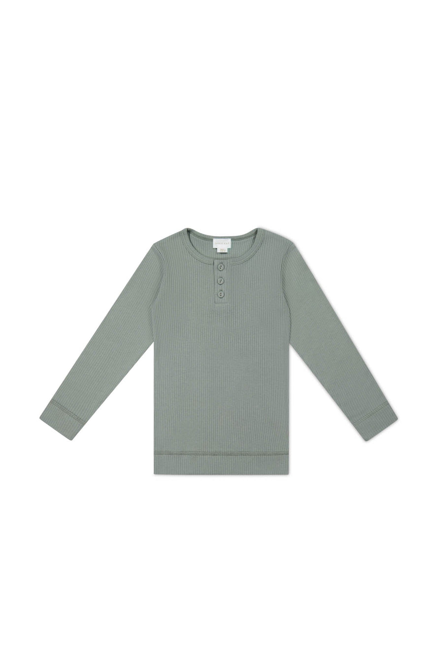 Organic Cotton Modal Long Sleeve Henley - Milford Sound Childrens Top from Jamie Kay Australia