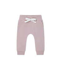 Organic Cotton Morgan Track Pant - Heather Haze Childrens Pant from Jamie Kay Australia