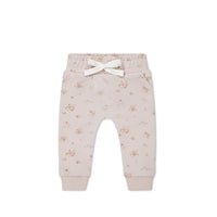 Organic Cotton Morgan Track Pant - Petite Fleur Violet Childrens Pant from Jamie Kay Australia