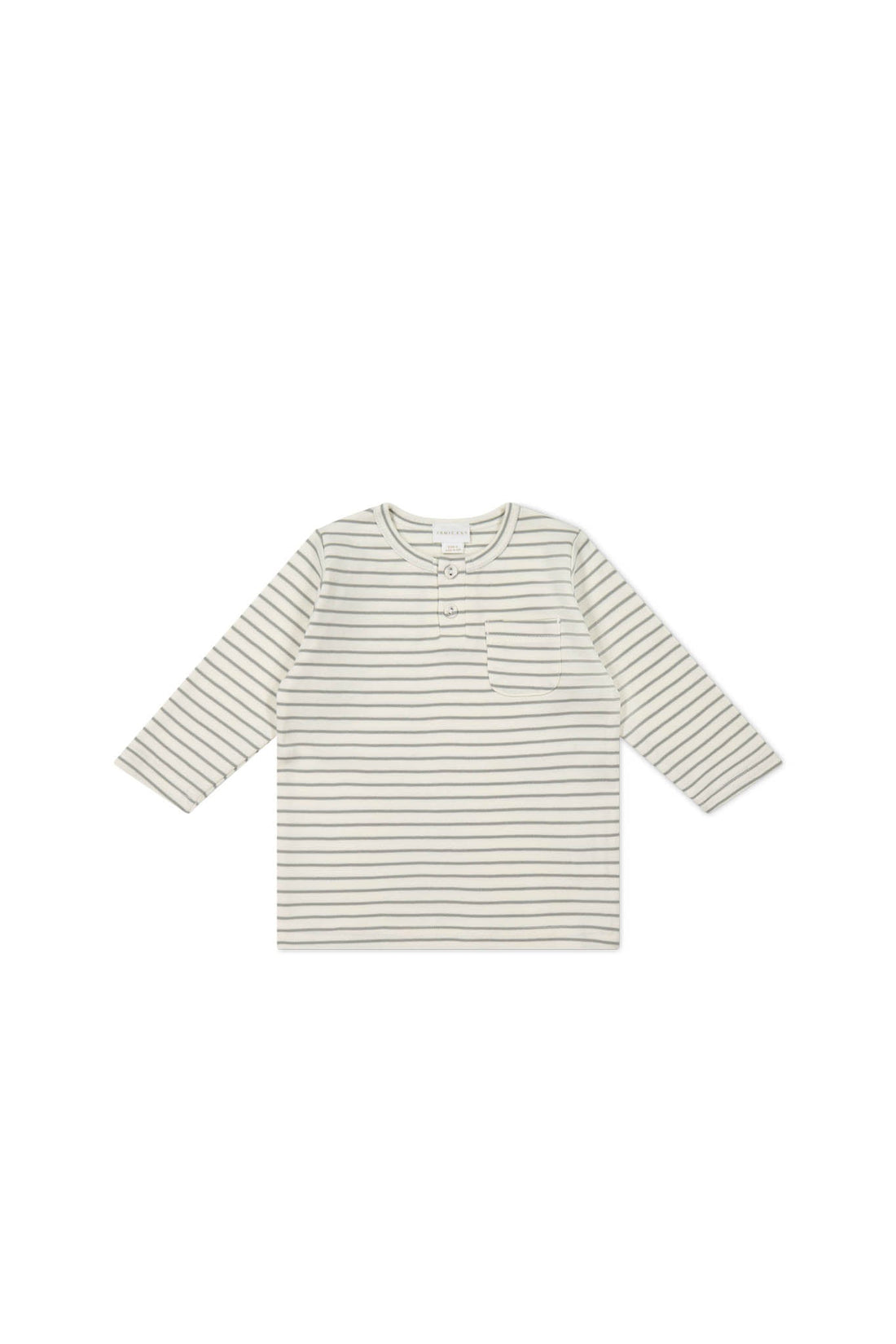 Pima Cotton Diego Top - Milford Sound/Cloud Stripe Childrens Top from Jamie Kay Australia