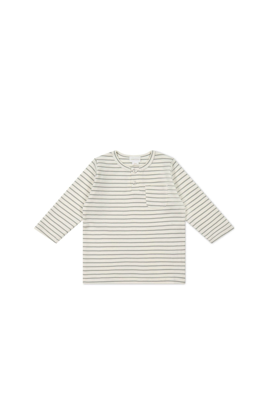 Pima Cotton Diego Top - Milford Sound/Cloud Stripe Childrens Top from Jamie Kay Australia