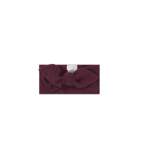 Organic Cotton Modal Headband - Sugar Plum Marle Childrens Headband from Jamie Kay Australia